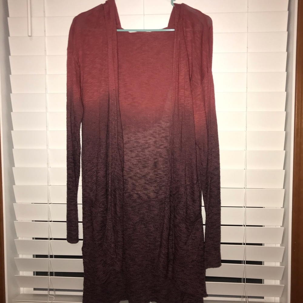 Plus Size 0 Red —>Dark Cardigan